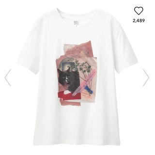 ジーユー(GU)のGU 猫Tシャツ　ネコグラフィックシリーズ(Tシャツ(半袖/袖なし))