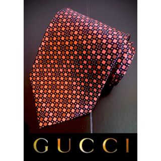 グッチ(Gucci)のグッチ　GUCCI  ネクタイ　G柄　オレンジ(ネクタイ)