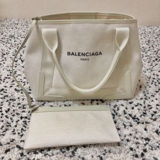 バレンシアガバッグ(BALENCIAGA BAG)のバレンシアガ  トート　希少　オール　ホワイト　S(トートバッグ)