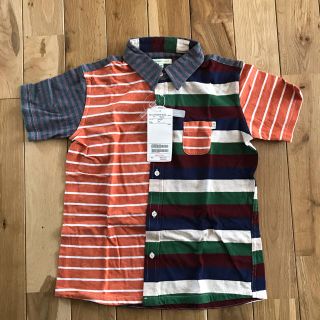 ビームス(BEAMS)の新品 beams mini 130センチ 半袖シャツ チェックシャツ 男の子(Tシャツ/カットソー)