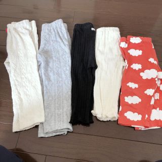 シマムラ(しまむら)のまとめ売り③90サイズレギンス5点セット(パンツ/スパッツ)