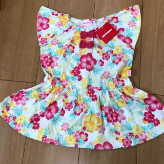 ミキハウス(mikihouse)の♡女の子♡ミキハウス♡花柄トップス♡新品♡(シャツ/カットソー)