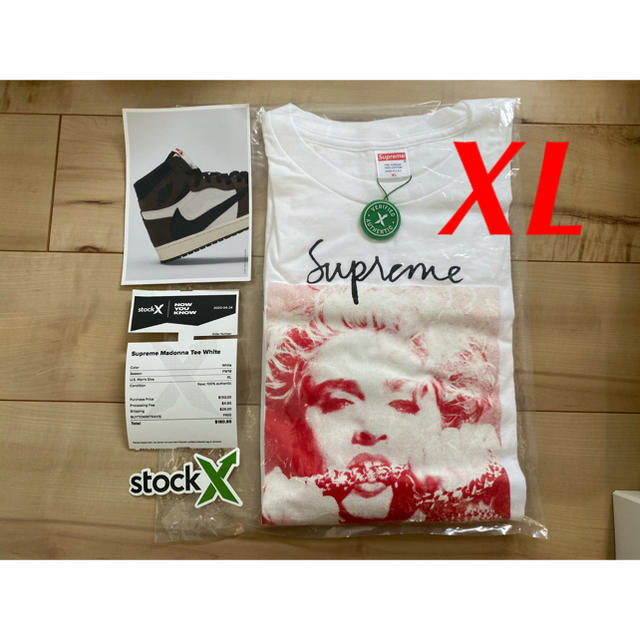 Tシャツ/カットソー(半袖/袖なし)XL Supreme Madonna Tee White 木村拓哉 着用