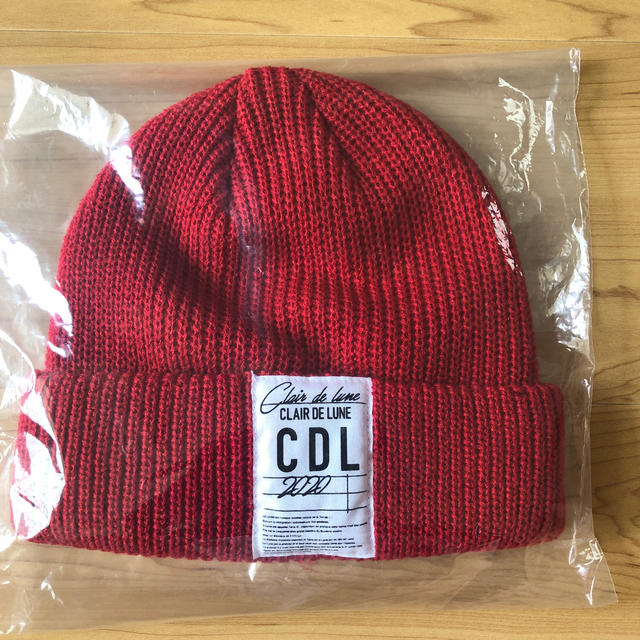 登坂広臣　CLAIR DE LUNE knit cap red