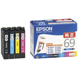 エプソン(EPSON)のエプソン純正インクカートリッジ 4色パック(OA機器)