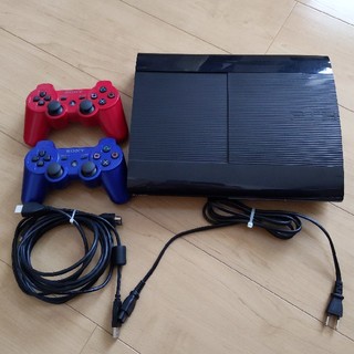 プレイステーション3(PlayStation3)のsosoz様専用PS3 CECH-4000B コントローラー2個付き(家庭用ゲーム機本体)