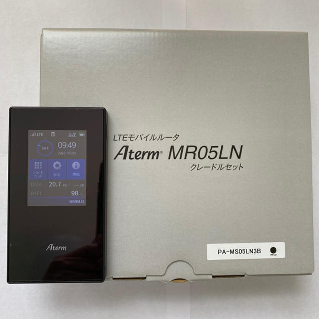 Aterm MR05LN ブラック クレードルセット NEC モバイルルーター - PC