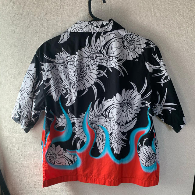 PRADA(プラダ)のprada 18aw fire aloha black shirt  メンズのトップス(シャツ)の商品写真