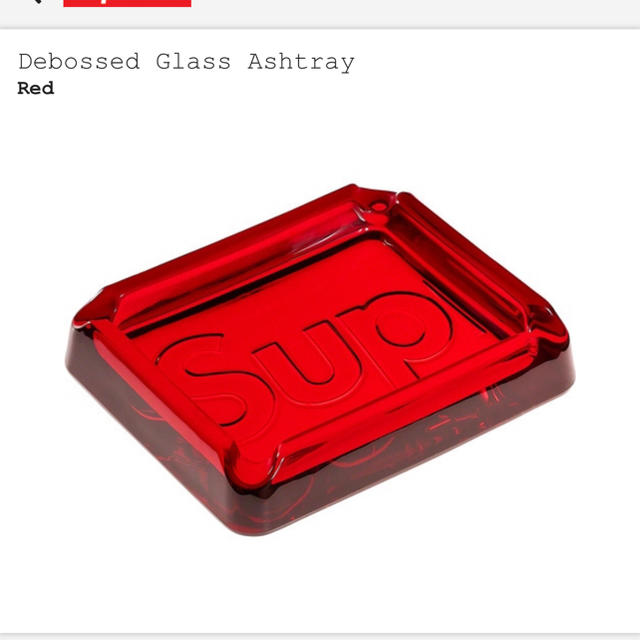 Supreme(シュプリーム)のsupreme 灰皿 Debossed Glass Ashtray インテリア/住まい/日用品のインテリア小物(灰皿)の商品写真
