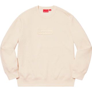 シュプリーム(Supreme)のsupreme Cutout Logo Crewneck 白 natural(スウェット)