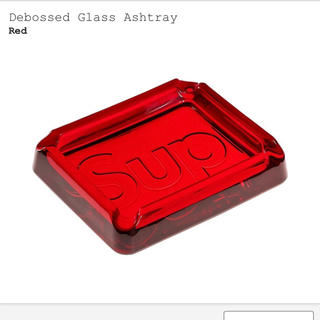 シュプリーム(Supreme)のDebossed Glass Ashtray Red(灰皿)