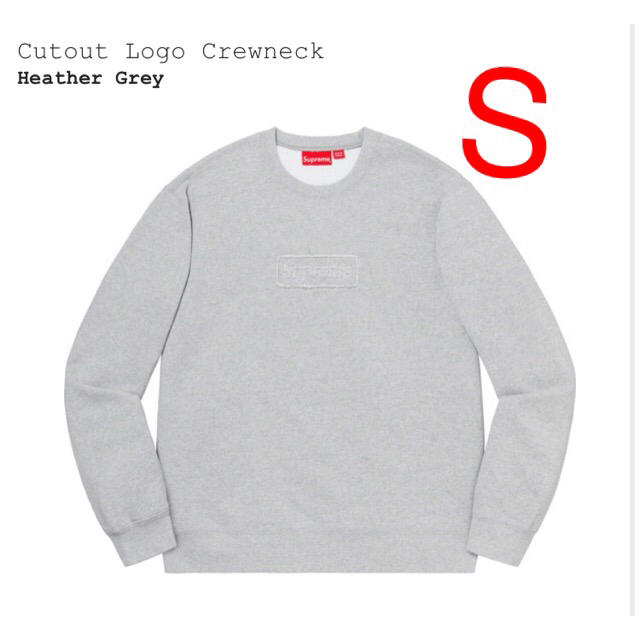 supreme cutout logo crewneck カットアウトロゴ