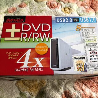 バッファロー(Buffalo)のDVD±R/RWドライブ本体(PC周辺機器)