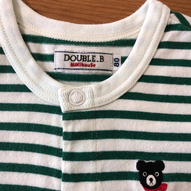 DOUBLE.B(ダブルビー)のミキハウス  ロンパース　80 キッズ/ベビー/マタニティのベビー服(~85cm)(ロンパース)の商品写真