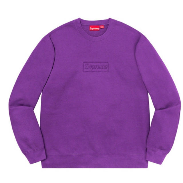 supreme CutoutLogo Crewneck Violet  Mサイズ