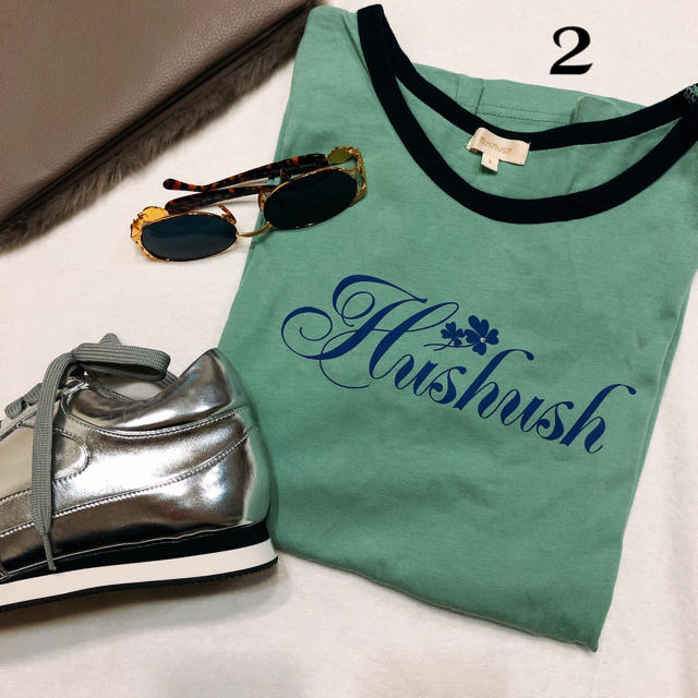 HusHush(ハッシュアッシュ)のハッシュアッシュTシャツ レディースのトップス(Tシャツ(半袖/袖なし))の商品写真