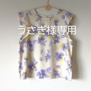 ドゥアルシーヴ(Doux archives)のうさぎ様専用  花柄ブラウス(シャツ/ブラウス(半袖/袖なし))