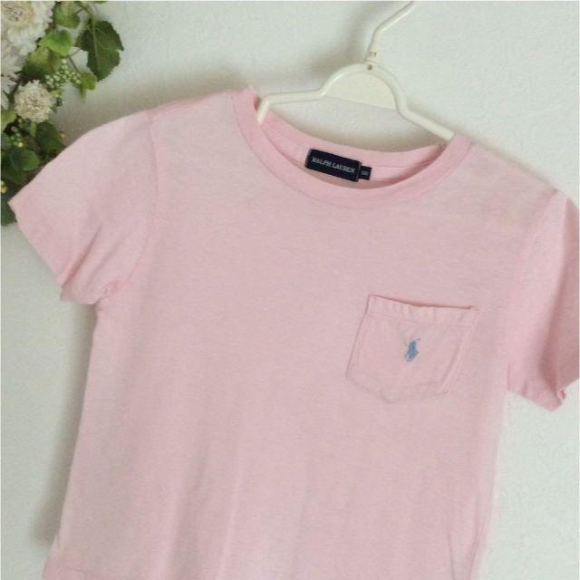 Ralph Lauren(ラルフローレン)のラルフローレン Tシャツ ベビーピンク 100 4 キッズ/ベビー/マタニティのキッズ服女の子用(90cm~)(Tシャツ/カットソー)の商品写真