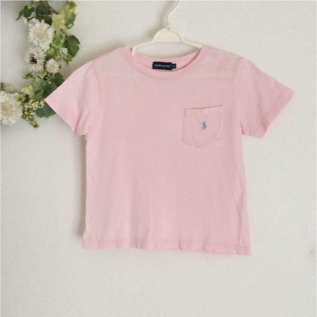 Ralph Lauren(ラルフローレン)のラルフローレン Tシャツ ベビーピンク 100 4 キッズ/ベビー/マタニティのキッズ服女の子用(90cm~)(Tシャツ/カットソー)の商品写真