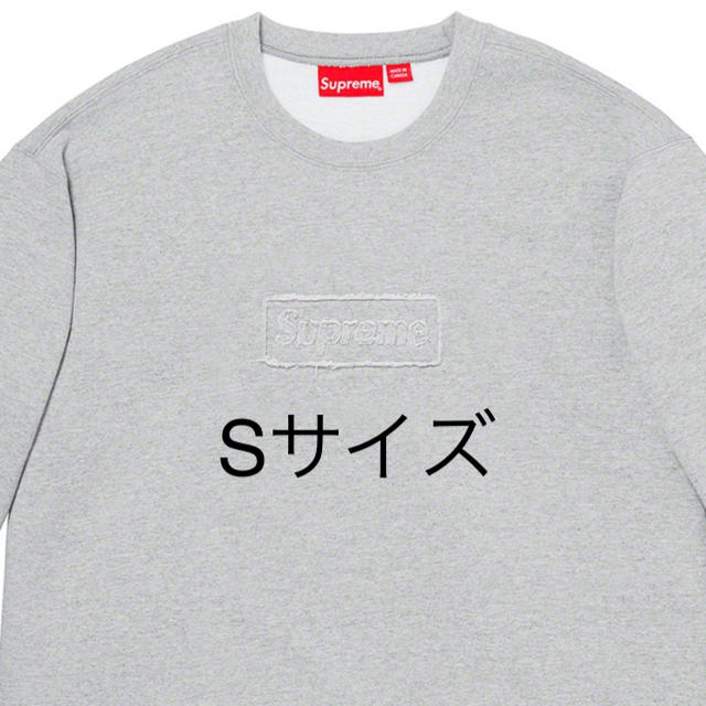 Supreme cut out logo crewneckトップス