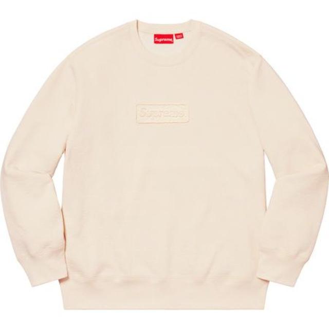 NaturalサイズS Supreme Cutout Logo Crewneck 国内正規品