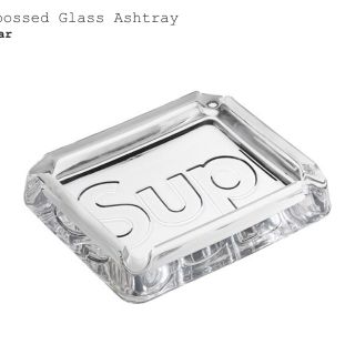 シュプリーム(Supreme)のSupreme Debossed Glass Ashtray Clear(灰皿)