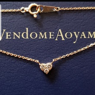 ヴァンドームアオヤマ(Vendome Aoyama)のヴァンドーム青山 18KYGダイヤモンドハートネックレス(ネックレス)
