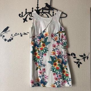 ザラ(ZARA)の花柄ワンピース　ZARAザラ  164(ワンピース)