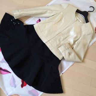 ジルバイジルスチュアート(JILL by JILLSTUART)のJILL♡フェイクレザージャケット(ノーカラージャケット)