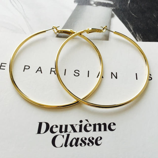 DEUXIEME CLASSE(ドゥーズィエムクラス)の★新品 DEUXIEME CLASSE ドゥーズィエムクラスゴールドフープピアス レディースのアクセサリー(ピアス)の商品写真