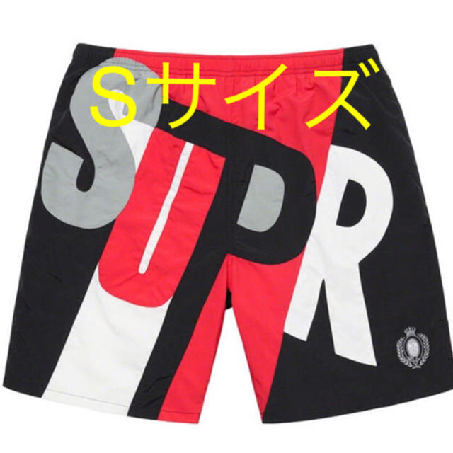 送料込み S Supreme Big Letter Water Short