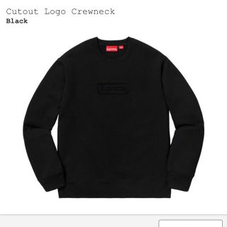 シュプリーム(Supreme)のsupreme cutout logo crewneck Lサイズ(スウェット)