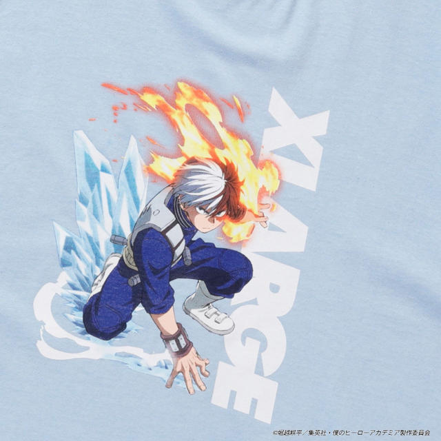 XLARGE(エクストララージ)のXLARGE×My Hero Academia TEE TODOROKI メンズのトップス(Tシャツ/カットソー(半袖/袖なし))の商品写真