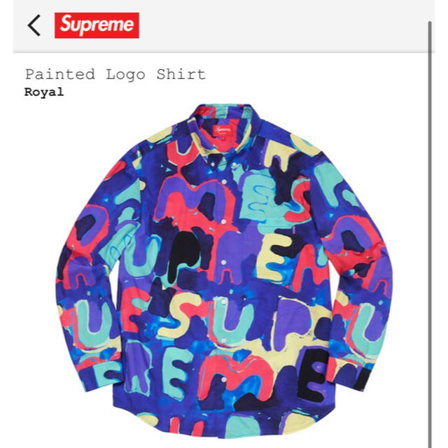 supreme painted  logo shirt
