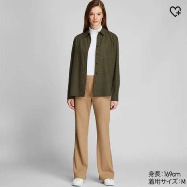 UNIQLO(ユニクロ)のユニクロ　リブフレアパンツ レディースのパンツ(カジュアルパンツ)の商品写真