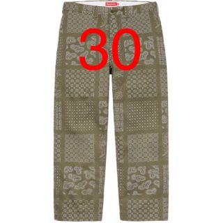 シュプリーム(Supreme)のSupreme Paisley Grid Chino Pant 30インチ(チノパン)