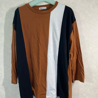 ウィゴー(WEGO)の七分袖　ブラウン　レイヤード　セット　Tシャツ　wego BROWNY(Tシャツ/カットソー(七分/長袖))