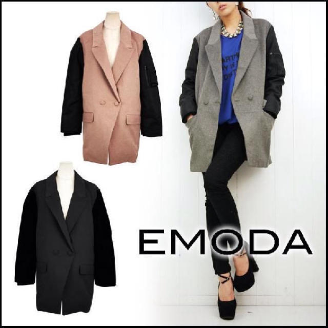 EMODA(エモダ)のEMODA MA-1ドッキングJK レディースのジャケット/アウター(ロングコート)の商品写真