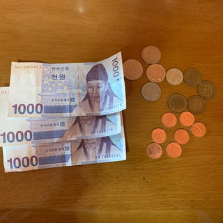 韓国　お金　ウォン(貨幣)