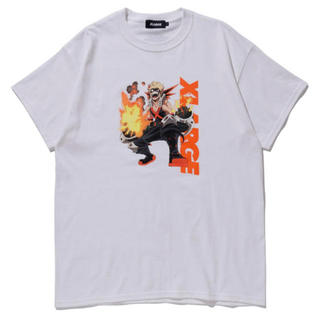 エクストララージ(XLARGE)のXLARGE 僕のヒーローアカデミア　Tシャツ　爆轟　白　M(Tシャツ/カットソー(半袖/袖なし))