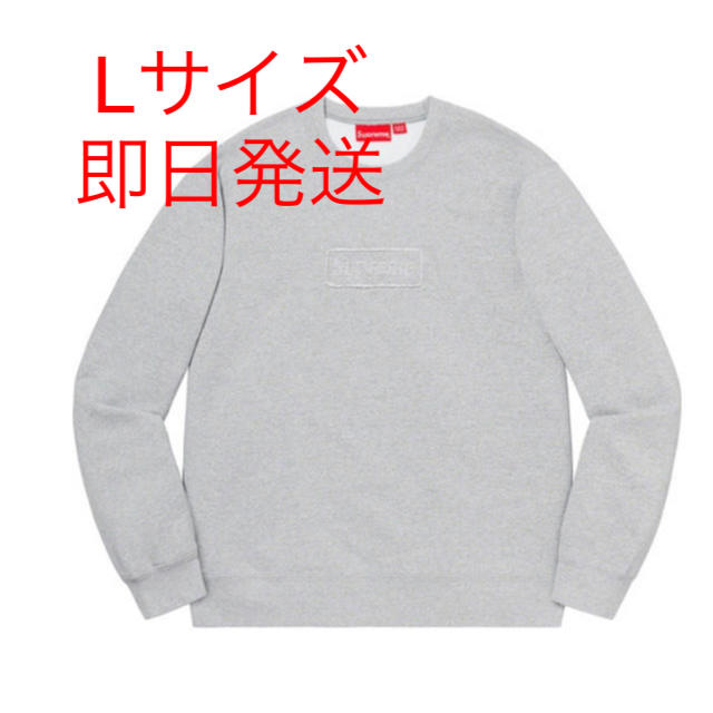 トップスsupreme Cutout Logo Crewneck box ボックス