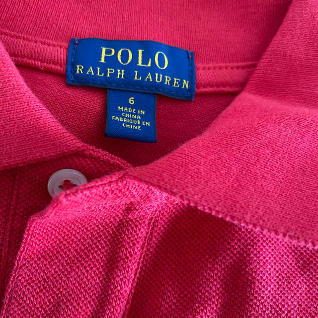 Ralph Lauren(ラルフローレン)の新品　ラルフローレン　赤　ポロシャツ キッズ/ベビー/マタニティのキッズ服男の子用(90cm~)(Tシャツ/カットソー)の商品写真