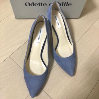 オデットエオディール(Odette e Odile)のOdette e Odile オデットエオディール　パンプス　ブルー　24.5(ハイヒール/パンプス)