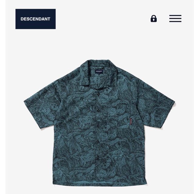 descendant SQUAMA TEXTILE SS SHIRT 20ss