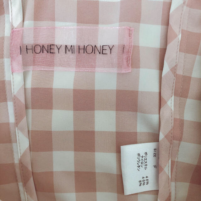 Honey mi Honey(ハニーミーハニー)のHONEY MI HONEYギンガムチェック♡ビスチェ レディースのトップス(シャツ/ブラウス(半袖/袖なし))の商品写真