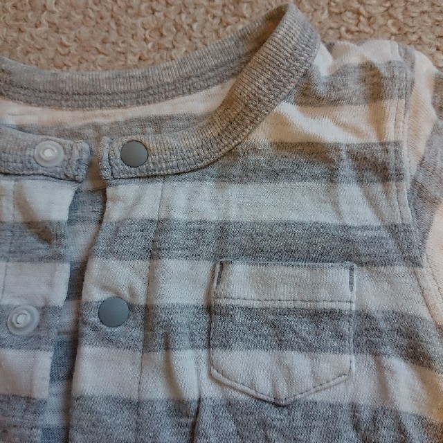 babyGAP(ベビーギャップ)のロンパース カバーオール 70 半袖 2枚セット キッズ/ベビー/マタニティのベビー服(~85cm)(ロンパース)の商品写真