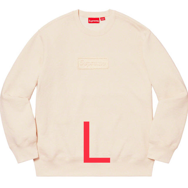 Cutout Logo Crewneck ナチュラル L