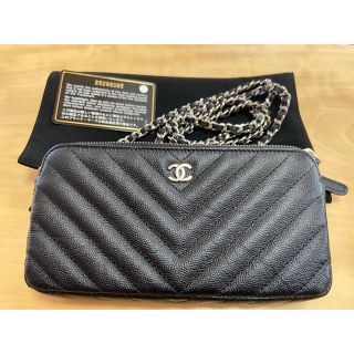 シャネル(CHANEL)のアン様専用　シャネル　チェーンウォレット　美品　国内百貨店購入(財布)