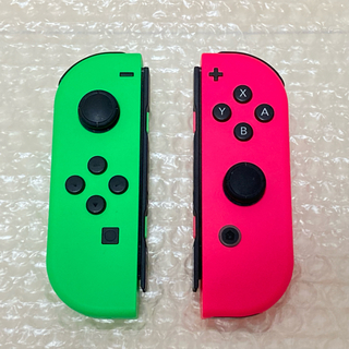 ニンテンドースイッチ(Nintendo Switch)のSwitch 純正 Joy-Con ジョイコン ネオン グリーン ピンク (家庭用ゲーム機本体)