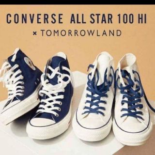 トゥモローランド(TOMORROWLAND)のTOMORROWLAND40周年記念モデル☆コンバースオールスター100HI(スニーカー)